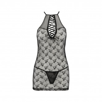 NUISETTE ET STRING AZALIA NOIR EROTIC LINE PASSION