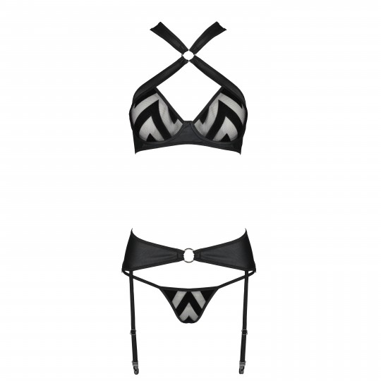 CONJUNTO DE 3 PIEZAS HIMA NEGRO PASSION