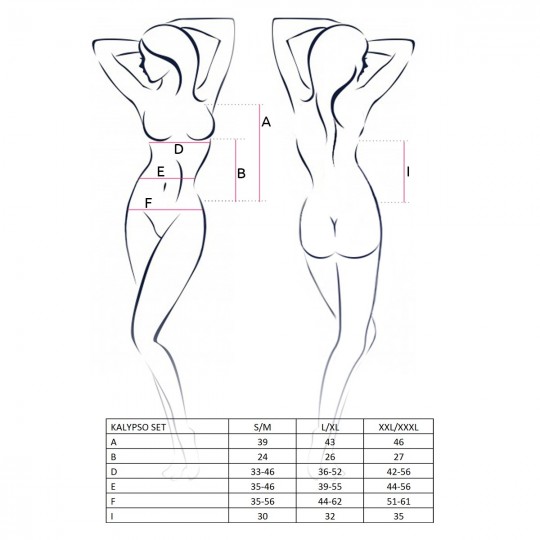 CONJUNTO DE 2 PEÇAS KALYPSO ROSA PASSION