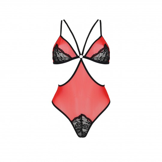 PASSION EROTIC LINE PEONIA TEDDY RED
