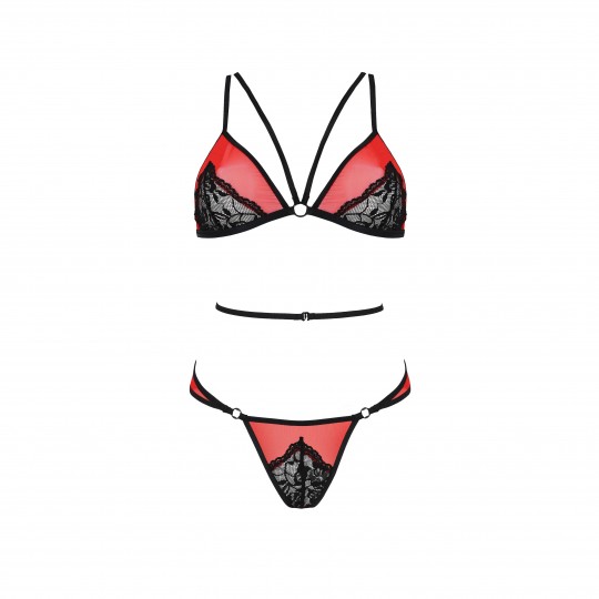 PEONIA SET RED  PASSION