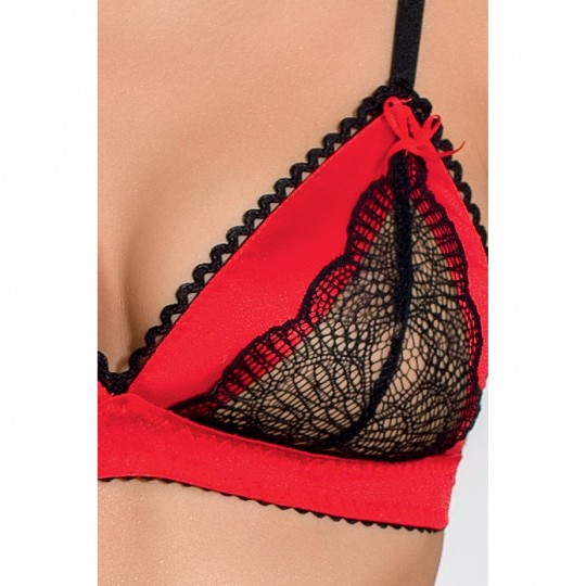 CONJUNTO DE 3 PIEZAS RODOS ROJO PASSION
