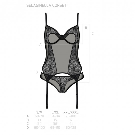 CORPETE E TANGA SELAGINELLA PRETO ECO COLLECTION PASSION
