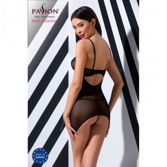 VERONIQUE CHEMISE BLACK  - PASSION
