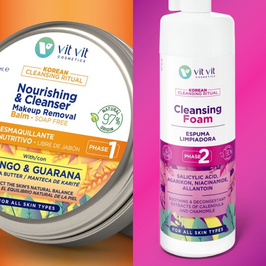 SCHIUMA DI PULIZIA KOREAN BEAUTY NOURISHING AND CLEANSER BALM VIT VIT COSMETICS 150ML