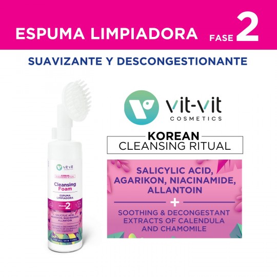 ESPUMA DE LIMPIEZA KOREAN BEAUTY NOURISHING AND CLEANSER BALM VIT VIT COSMETICS 150ML