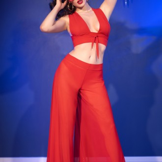 ENSEMBLE 3 PIÈCES CR-4857 ROUGE CHILIROSE