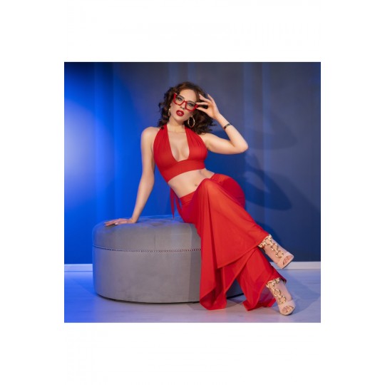 CONJUNTO DE 3 PIEZAS CR-4857 ROJO CHILIROSE