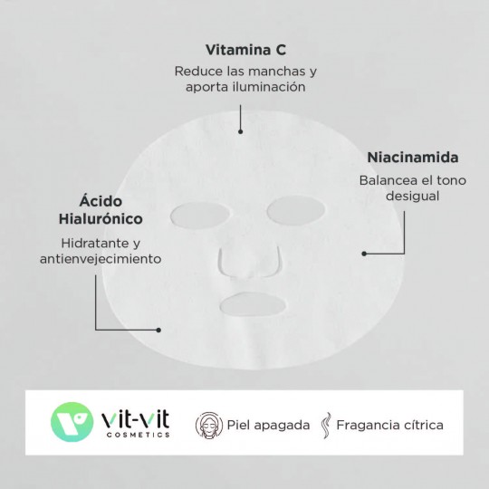 MASQUE FACIAL VITAMIN C VIT VIT COSMETICS 20GR
