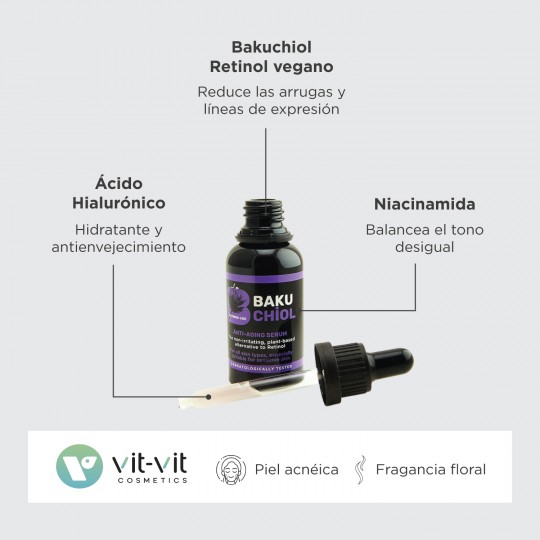SERÚM ANTI-EDAD BAKUCHIOL VIT VIT COSMETICS 30ML
