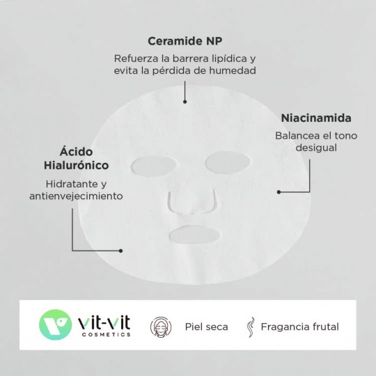 MASCHERA PER IL VISO CERAMIDE RESTORATIVE VIT VIT COSMETICS 20GR