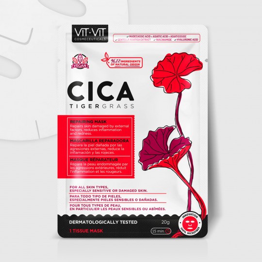 VIT COSMETICS CICA TIGERGRASS МАСКА ТКАНЕВАЯ ДЛЯ ЛИЦА 20ГР
