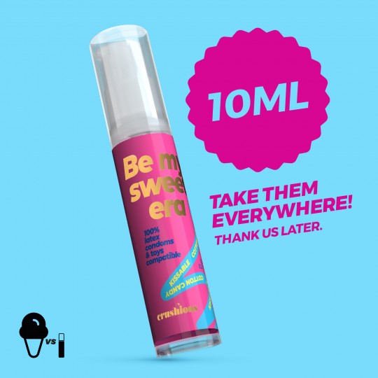 CRUSHIOUS STEAL MY KISSES COTTON CANDY FLAVOUR LUBRICANT GEL 10ML