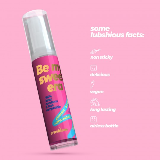 CRUSHIOUS STEAL MY KISSES COTTON CANDY FLAVOUR LUBRICANT GEL 10ML