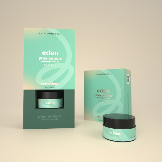 CRUSHIOUS EDEN MASSAGE CANDLE WITH PHEROMONES AND FLORAL AROMA 20ML