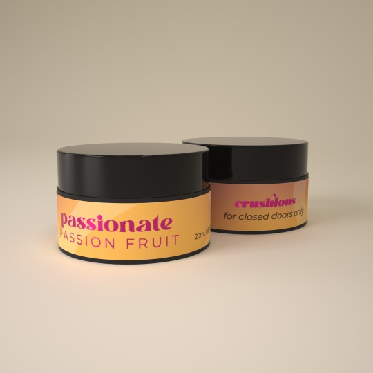 VELA DE MASSAGEM PASSIONATE COM FEROMONAS E AROMA A MARACUJÁ 20ML CRUSHIOUS