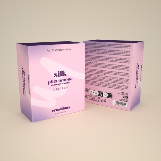 НАБОР 5 + 1 В ПОДАРОК МАССАЖНАЯ СВЕЧА SILK С ФЕРОМОНАМИ И АРОМАТОМ ВАНИЛИ 20 МЛ CRUSHIOUS