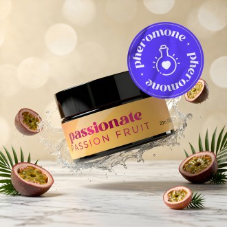CANDELA DA MASSAGGIO PASSIONATE CON FEROMONI E PROFUMO DI FRUTTA DELLA PASSIONE 20 ML CRUSHIOUS