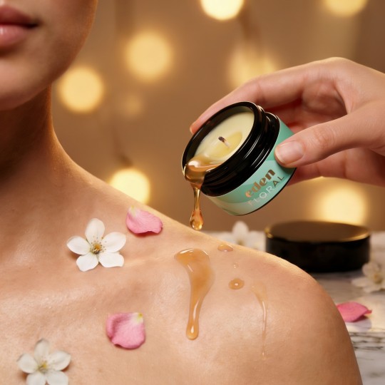 МАССАЖНАЯ СВЕЧА EDEN С ФЕРОМОНАМИ И ЦВЕТОЧНЫМ АРОМАТОМ 20ML CRUSHIOUS