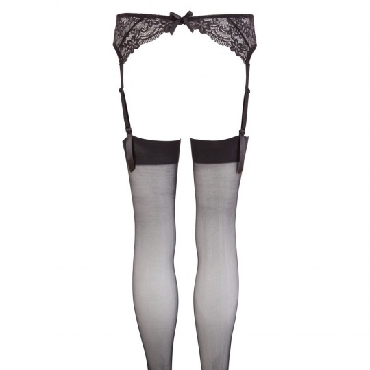 LACE GARTERBELT BLACK