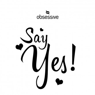 OBSESSIVE SAY YES STICKER