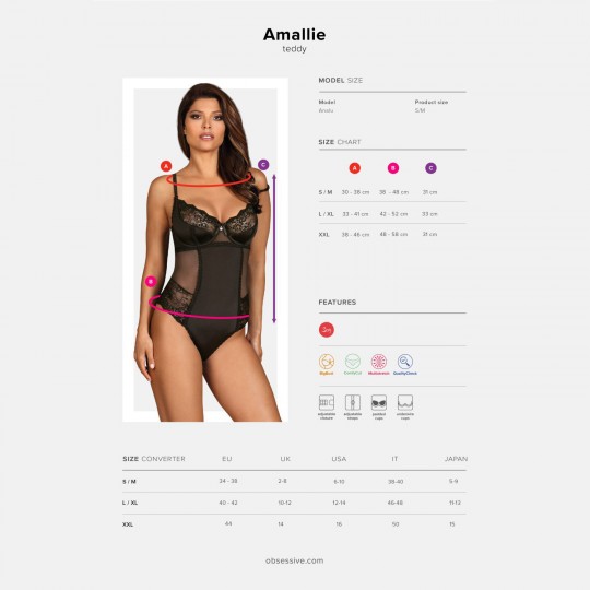 CORPO AMALLIE OBSESSIVE NERO