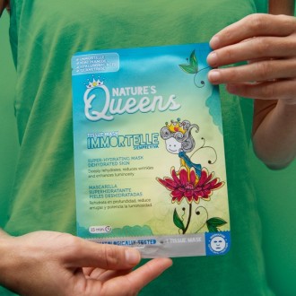 NATURE'S QUEENS SUPER-HYDRATING FACIAL TISSUE MASK IMMORTELLE 25ML