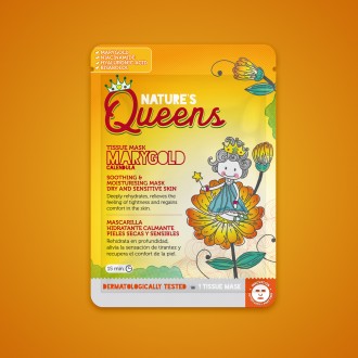 NATURE'S QUEENS SOOTHING FACIAL TISSUE MASK MARYGOLD 25ML