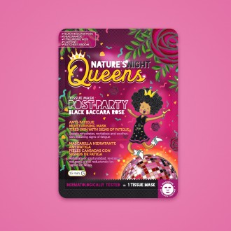 NATURE'S QUEENS ANTI-FATIGUE FACIAL TISSUE MASK POST PARTY 25ML