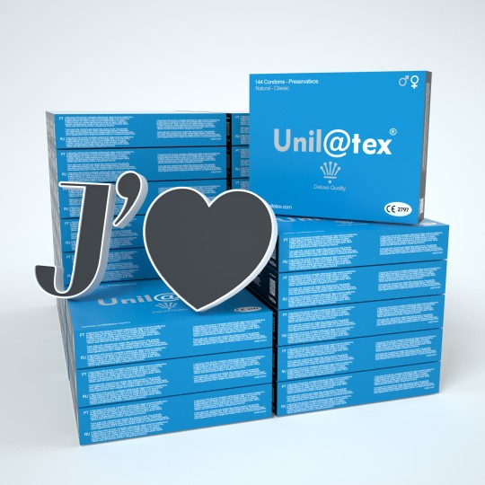 50 BOXES OF 144 NATURAL CONDOMS UNILATEX