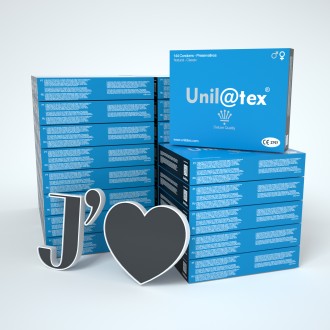 25 BOXES OF 144 NATURAL CONDOMS UNILATEX