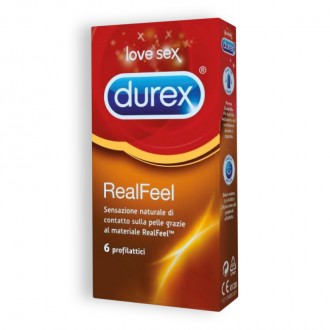 REAL FEEL DUREX CONDOMS 6 UNITS