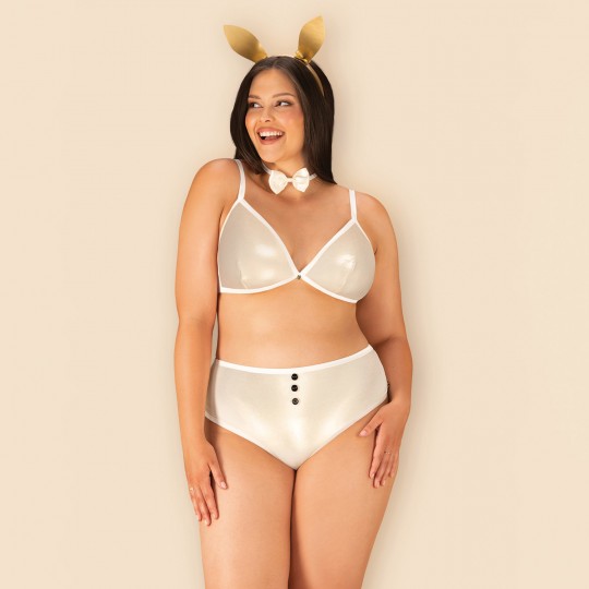 QUEEN SIZE OBSESSIVE NEO GOLDES RABBIT COSTUME YELLOW