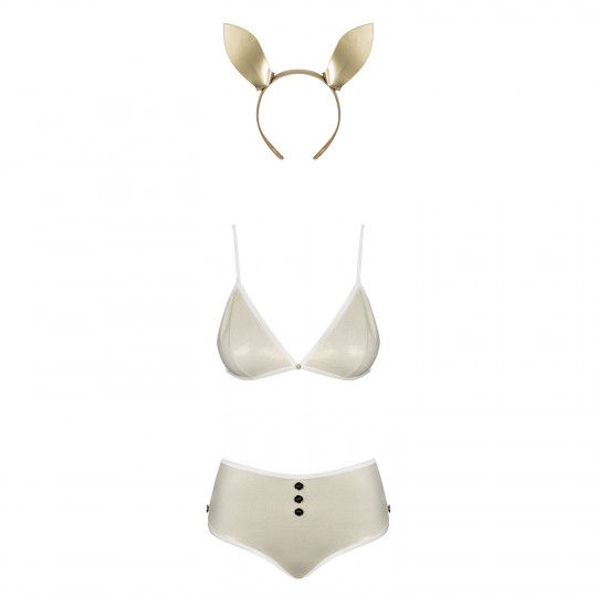 FANTASIA DE COELHO NEO GOLDES TAMNANHO QUEEN OBSESSIVE AMARELO