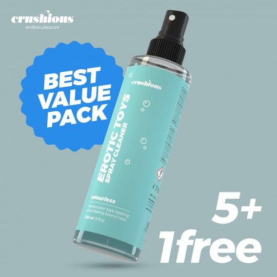 PACK 5 CRUSHIOUS SPRAY TOY CLEANER 150 ML + 1 FREE