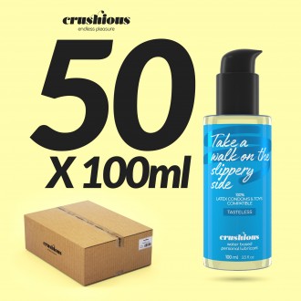 CONFEZIONE DA 50 LUBRIFICANTI A BASE D'ACQUA CRUSHIOUS 100 ML