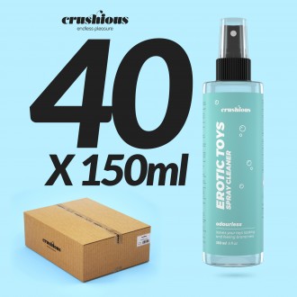 PACK OF 40 CRUSHIOUS SPRAY TOY CLEANER 150 ML