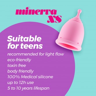 CRUSHIOUS MINERVA XS MENSTRUAL CUP WITH POUCH