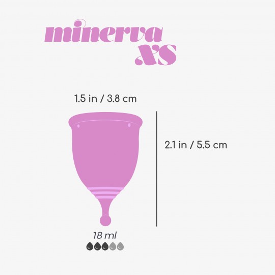 МЕНСТРУАЛЬНАЯ ЧАШКА CRUSHIOUS MINERVA XS С МЕШОЧКОМ