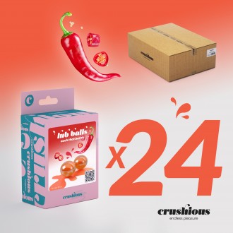 PACK DE 24 BOULES EXPLOSIVES AVEC EFFET CHAUFFANT LUB BALLS CRUSHIOUS