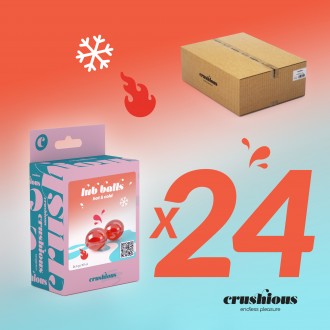 PACK DE 24 BOULES EXPLOSIVES AVEC EFFET CHAUFFANT ET FROID LUB BALLS CRUSHIOUS
