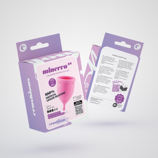 МЕНСТРУАЛЬНАЯ ЧАШКА CRUSHIOUS MINERVA XS С МЕШОЧКОМ